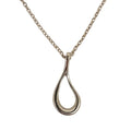 Tiffany & Co Open Teardrop Necklace 925 Sterling Silver