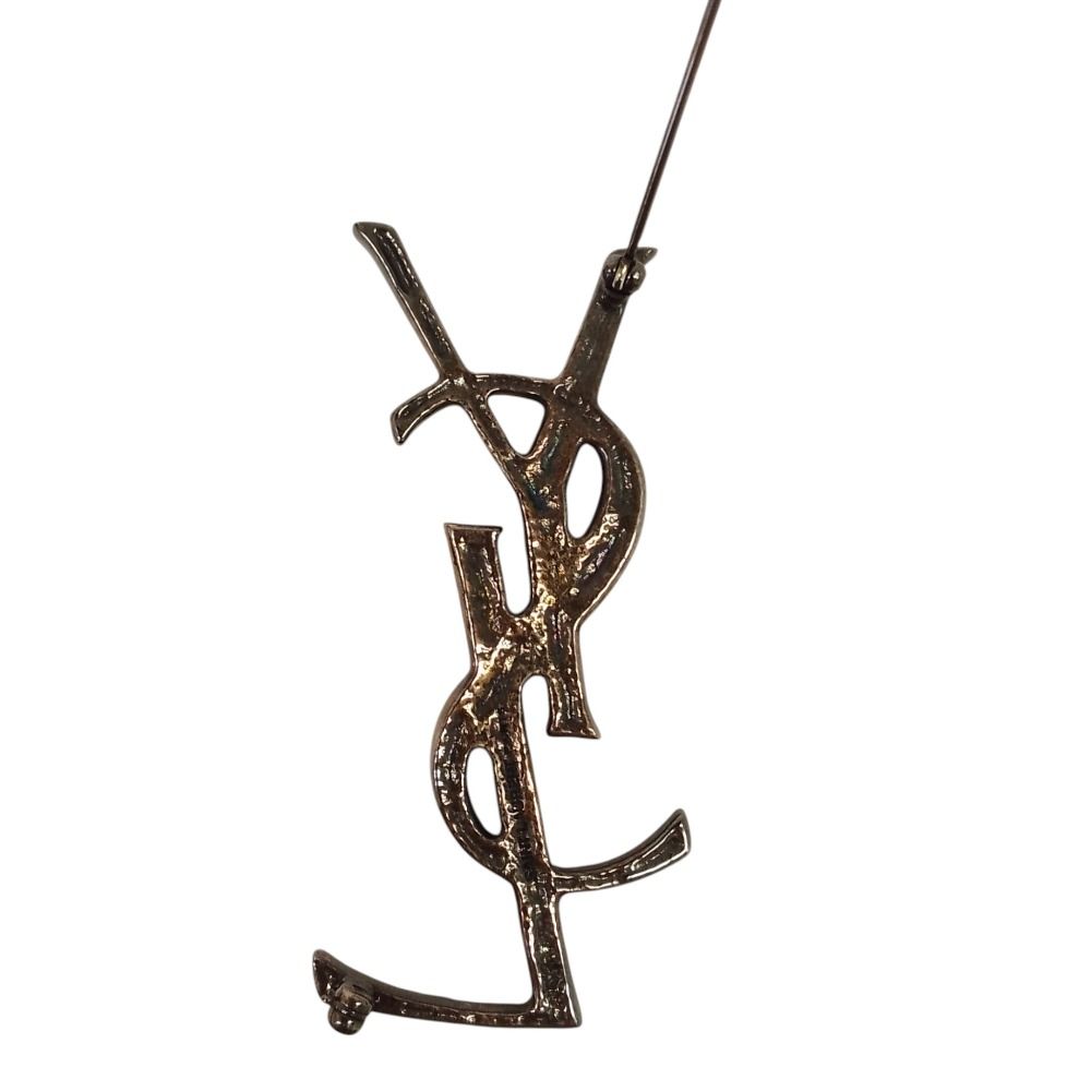 Saint Laurent Paris YSL Opium Brooch Silver — view 6