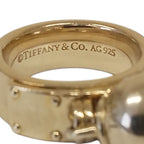 Tiffany & Co Ball Dangle Ring 925 Silver — view 8