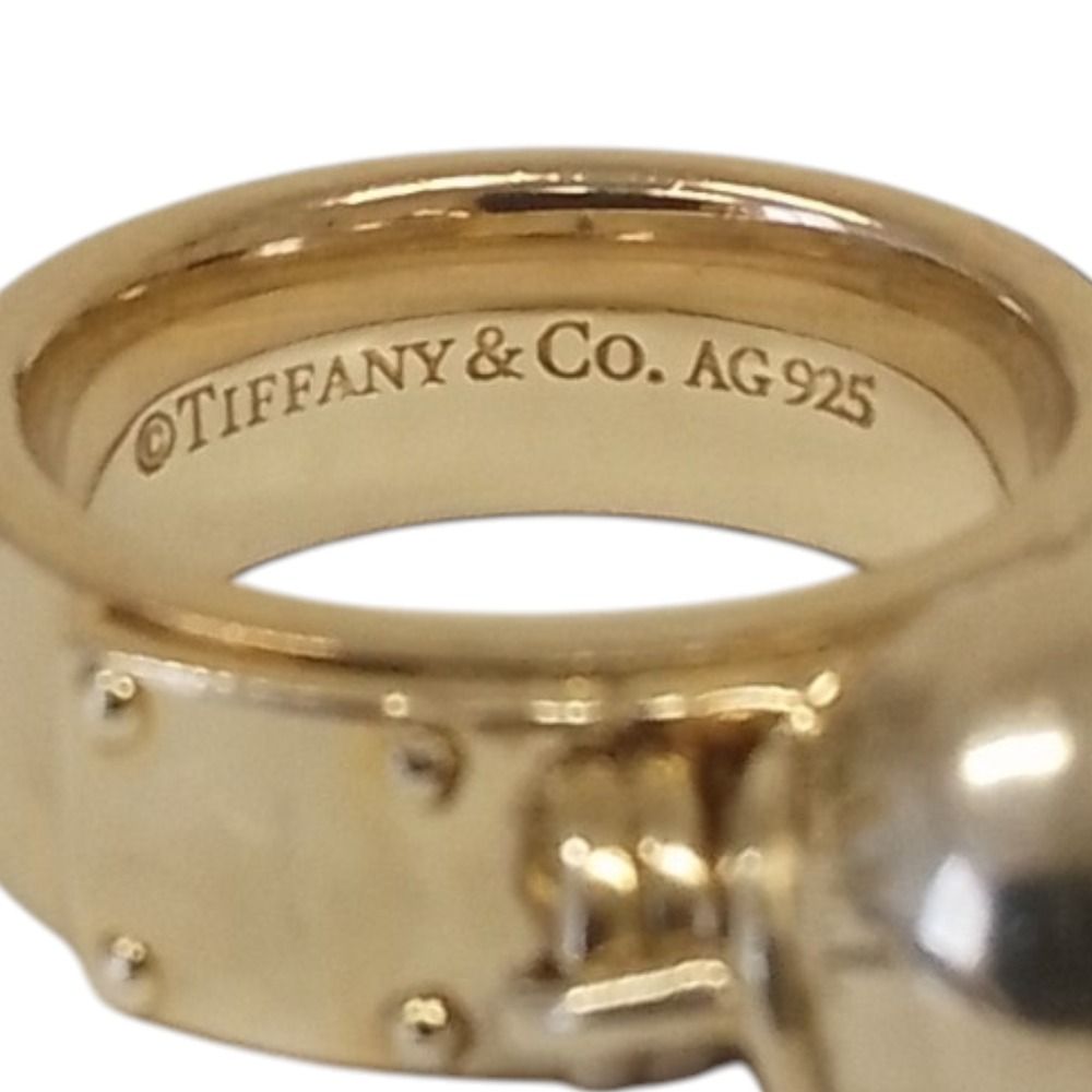 Tiffany & Co Ball Dangle Ring 925 Silver — view 8