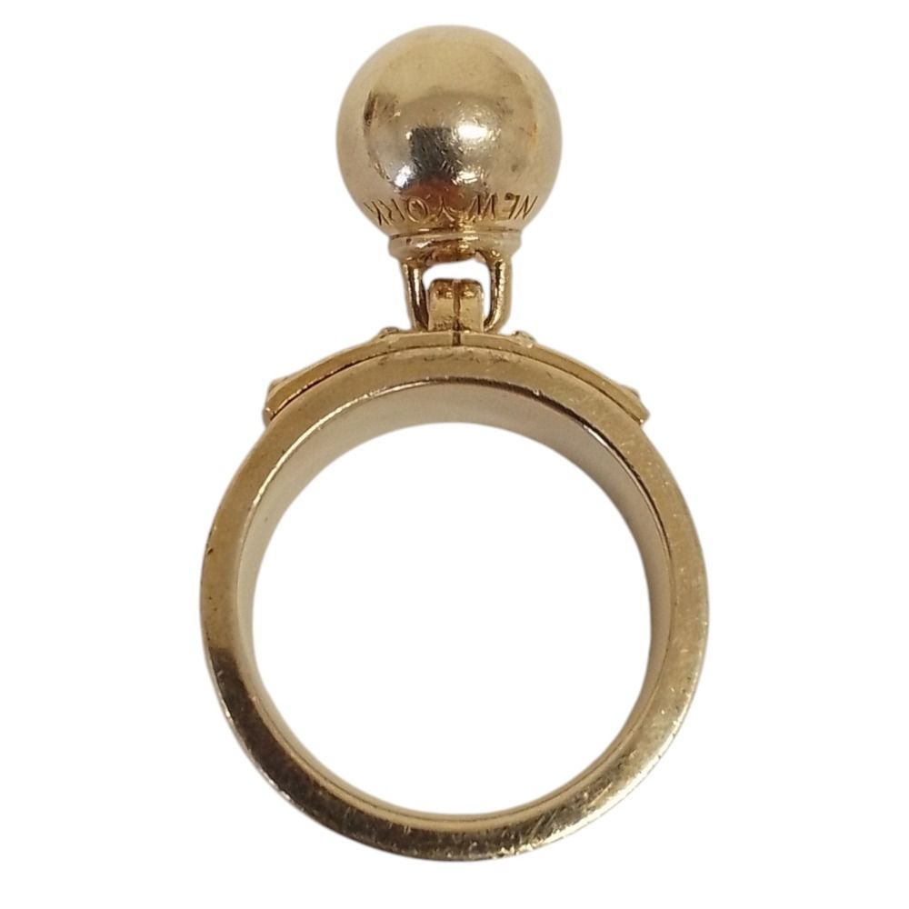 Tiffany & Co Ball Dangle Ring 925 Silver — view 7