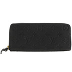 Louis Vuitton Portefeuille Clemence Zip Around Monogram Empreinte Noir Black
