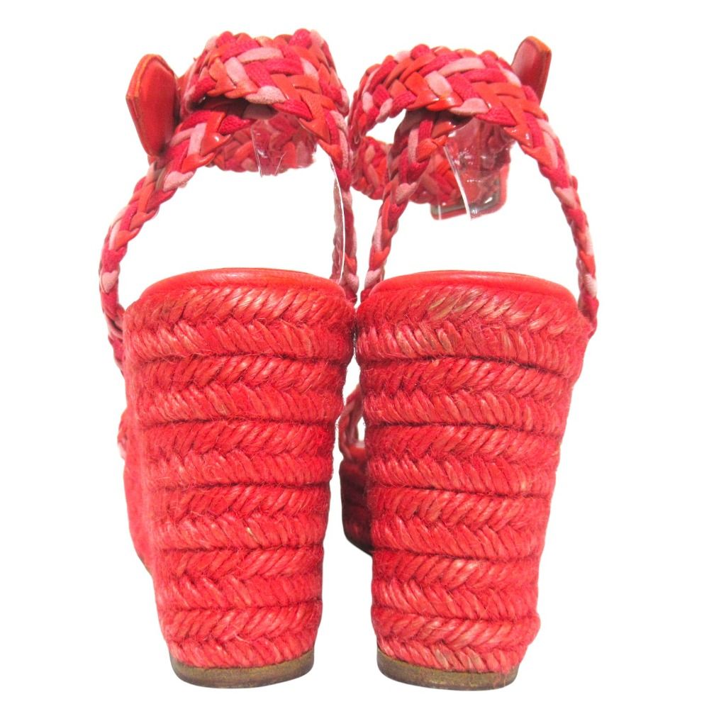 Hermes Braided Leather Ankle Strap Espadrille Sandals — view 4