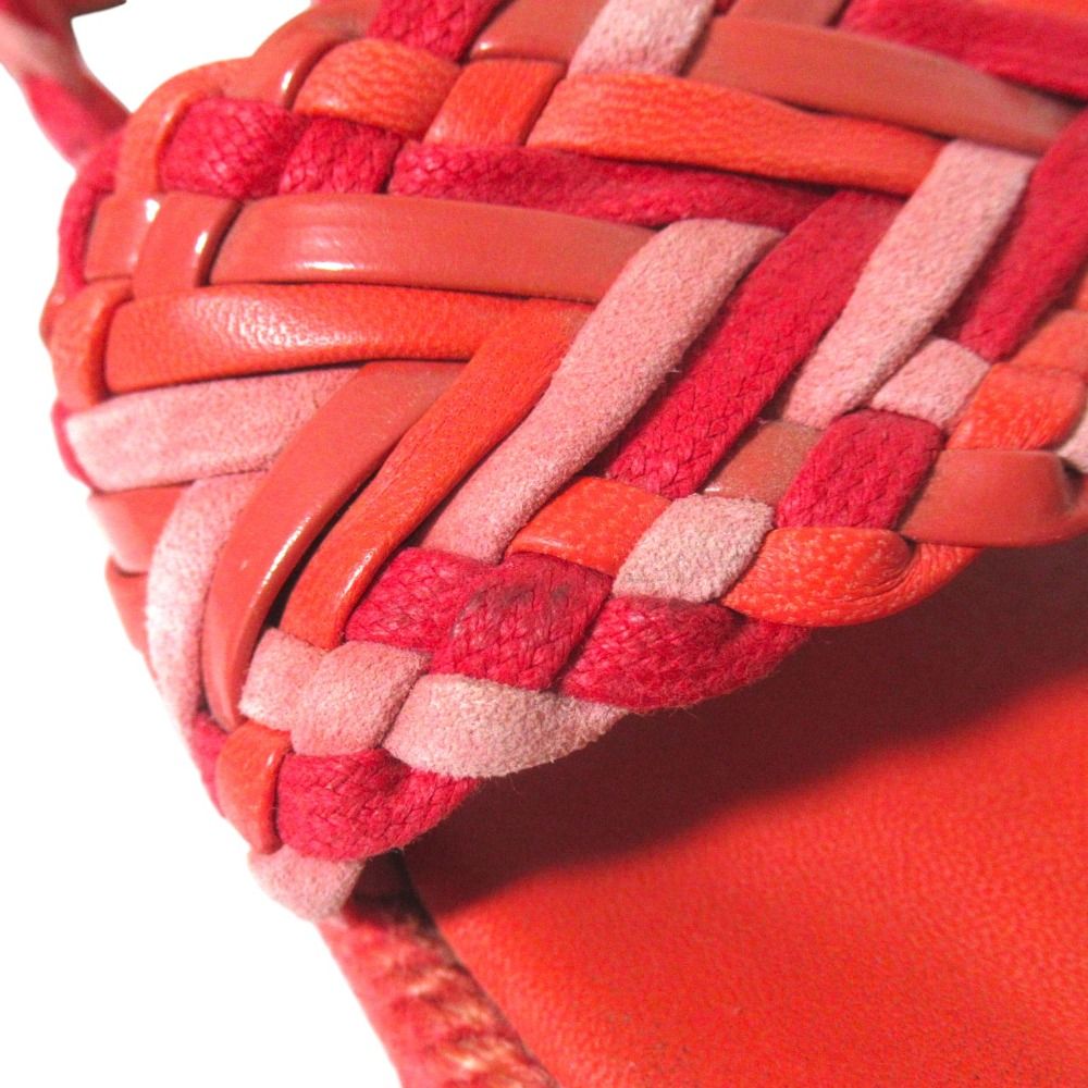 Hermes Braided Leather Ankle Strap Espadrille Sandals — view 8