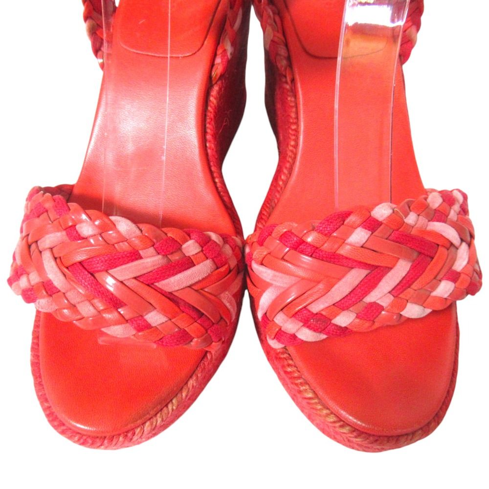 Hermes Braided Leather Ankle Strap Espadrille Sandals — view 5