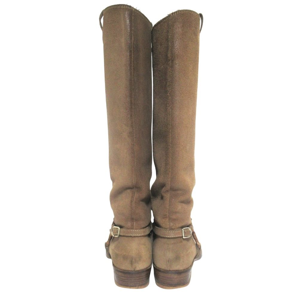 Bottega Veneta Suede Leather Long Boots 37 Brown Beige — view 4
