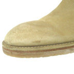 Louis Vuitton LV Logo Ring Leather Engineer Boots 8 Sand Beige