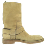 Louis Vuitton LV Logo Ring Leather Engineer Boots 8 Sand Beige