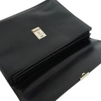 Prada Saffiano Leather Briefcase Business Black — view 6