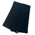 Chanel Silk Knit CC Logo Large Shawl Scarf Charcoal Gray