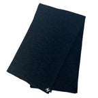 Chanel Silk Knit CC Logo Large Shawl Scarf Charcoal Gray