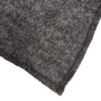 Chanel Silk Knit CC Logo Large Shawl Scarf Charcoal Gray — view 6