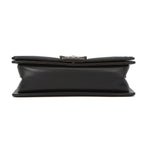 Chanel Chain Shoulder Bag Boy 25 CC Logo Bicolor Leather Black — view 3