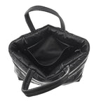 Saint Laurent Paris Tote Logo Silk Tech Canvas Black — view 5