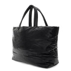 Saint Laurent Paris Tote Logo Silk Tech Canvas Black — view 2