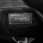 Saint Laurent Paris Tote Logo Silk Tech Canvas Black — view 8