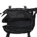 Saint Laurent Paris Belt Bag Logo Silk Tech Canvas Black — view 5