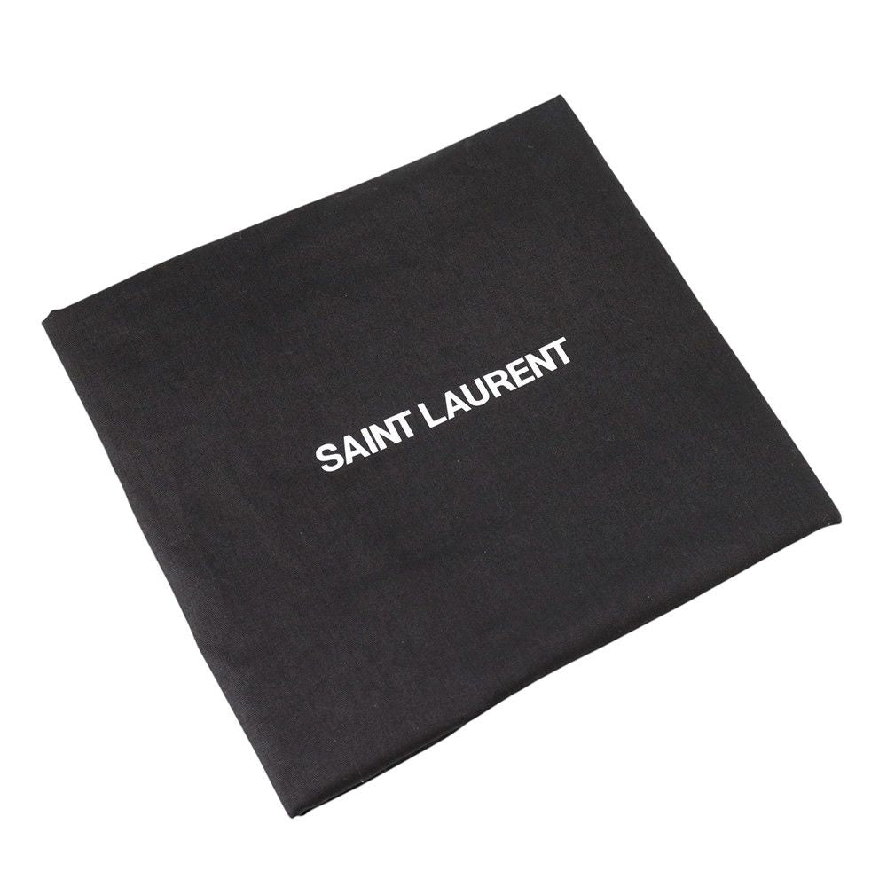 Saint Laurent Paris Belt Bag Logo Silk Tech Canvas Black — view 8