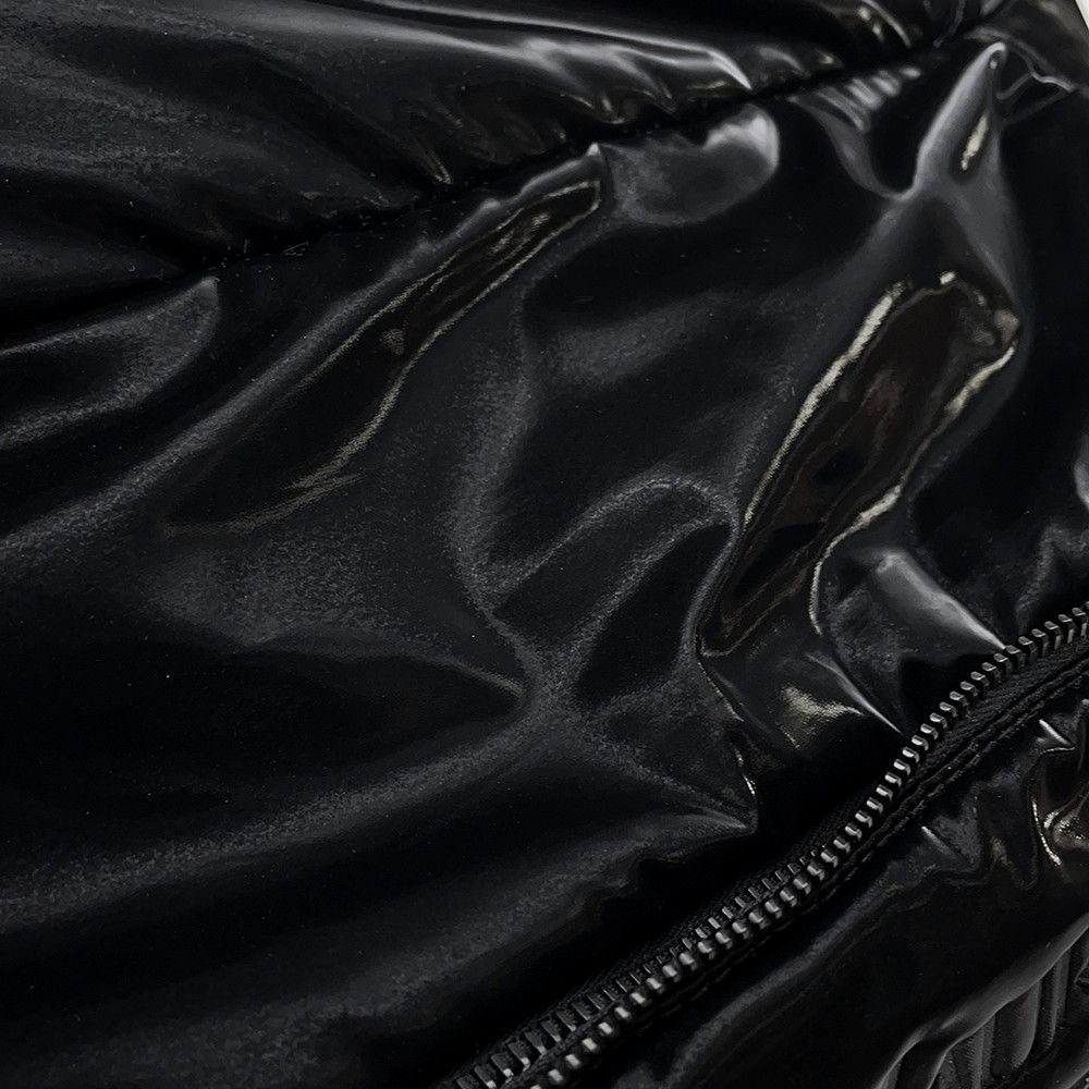 Saint Laurent Paris Belt Bag Logo Silk Tech Canvas Black — view 6
