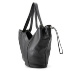 Saint Laurent Paris Tote Hobo Leather Black — view 2
