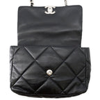 Chanel Chain Shoulder Bag 19 Large Lambskin 2-Way Black — view 6