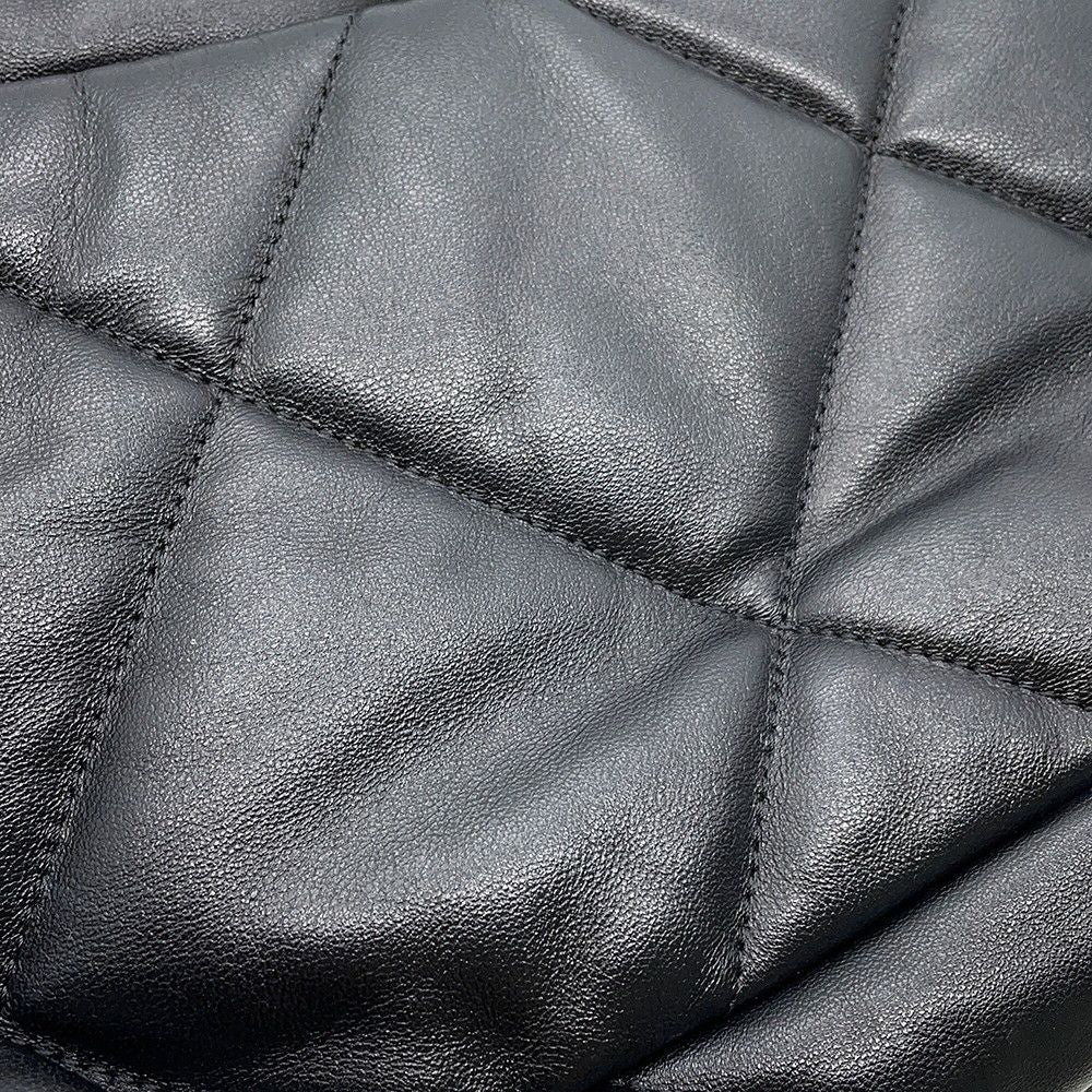 Chanel Chain Shoulder Bag 19 Large Lambskin 2-Way Black — view 8