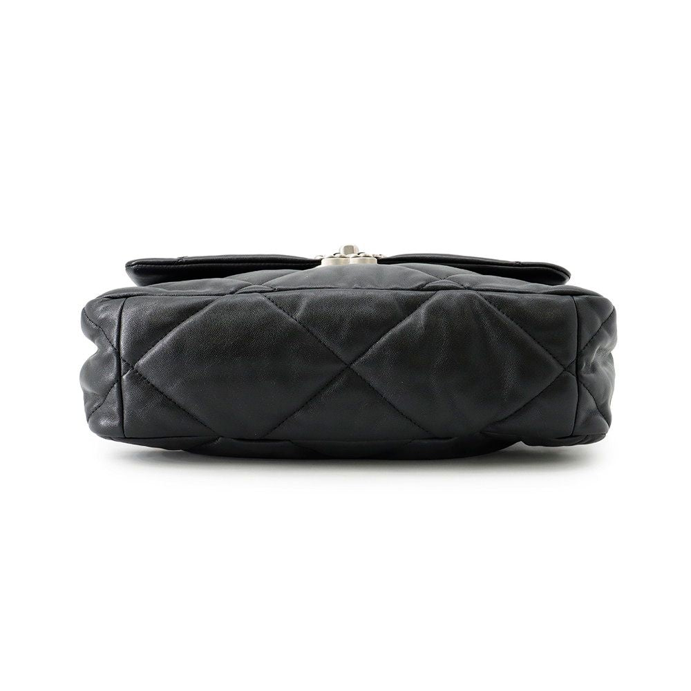 Chanel Chain Shoulder Bag 19 Large Lambskin 2-Way Black — view 3