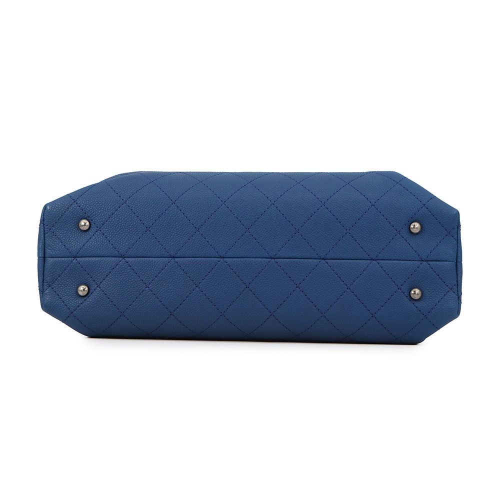 Chanel Chain Shoulder Bag Wild Stitch Quilted CC Logo Caviar Leather — view 3