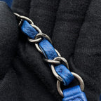 Chanel Chain Shoulder Bag Wild Stitch Quilted CC Logo Caviar Leather — view 9