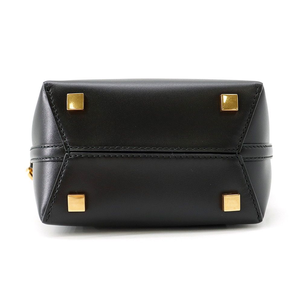 Saint Laurent Paris le 37 Mini Bucket Bag Calf Leather Black 2-Way — view 3