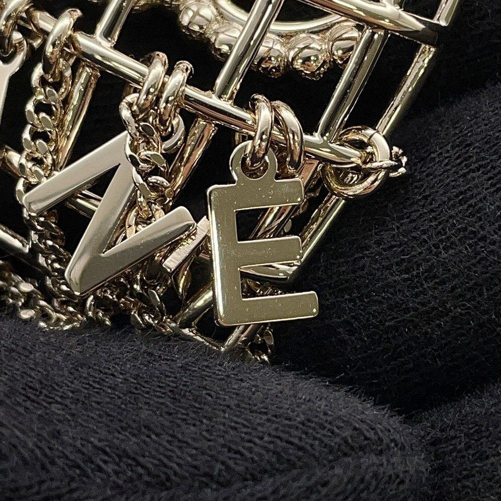 Chanel Necklace Birdcage Logo CC Rhinestone 20 — view 7