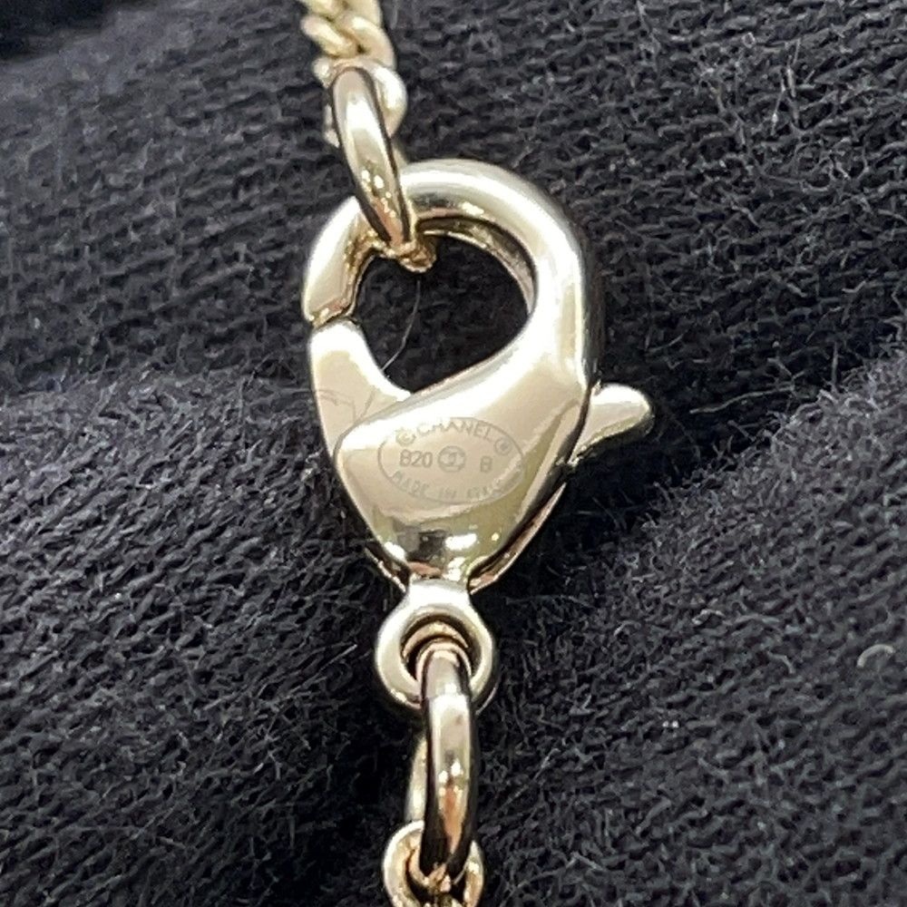 Chanel Necklace Birdcage Logo CC Rhinestone 20 — view 8