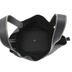 Hermes Handbag Picotin Lock Black Silver Taurillon Clemence — view 5