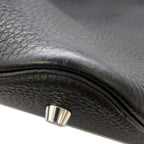 Hermes Handbag Picotin Lock Black Silver Taurillon Clemence — view 7