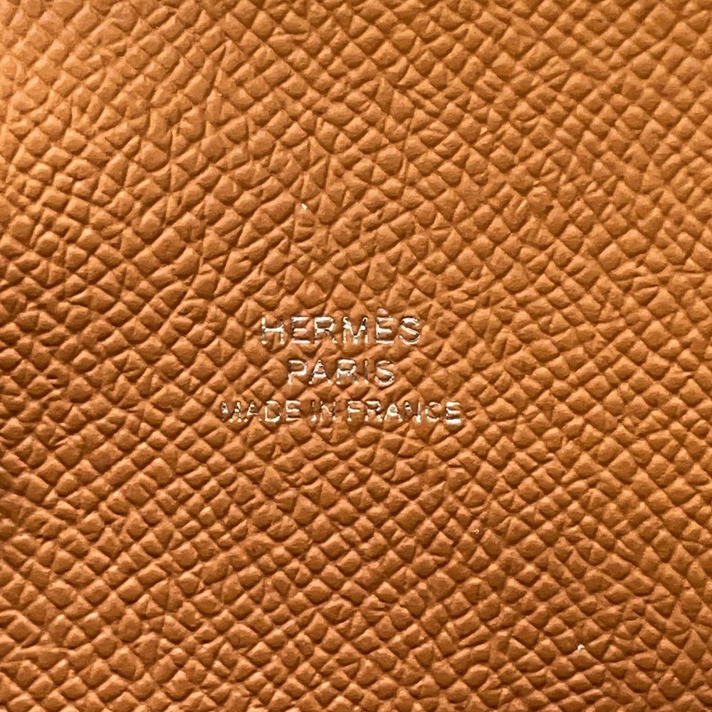 Hermes Shoulder Wallet Nap Tougo Gold Silver Epsom — view 7
