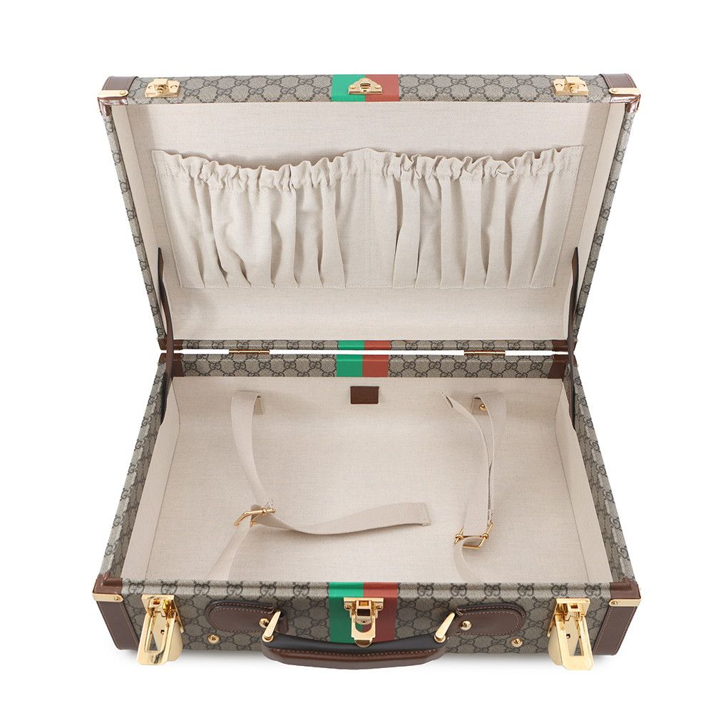 Gucci Suitcase Faux Knot Print GG Supreme Travel — view 4