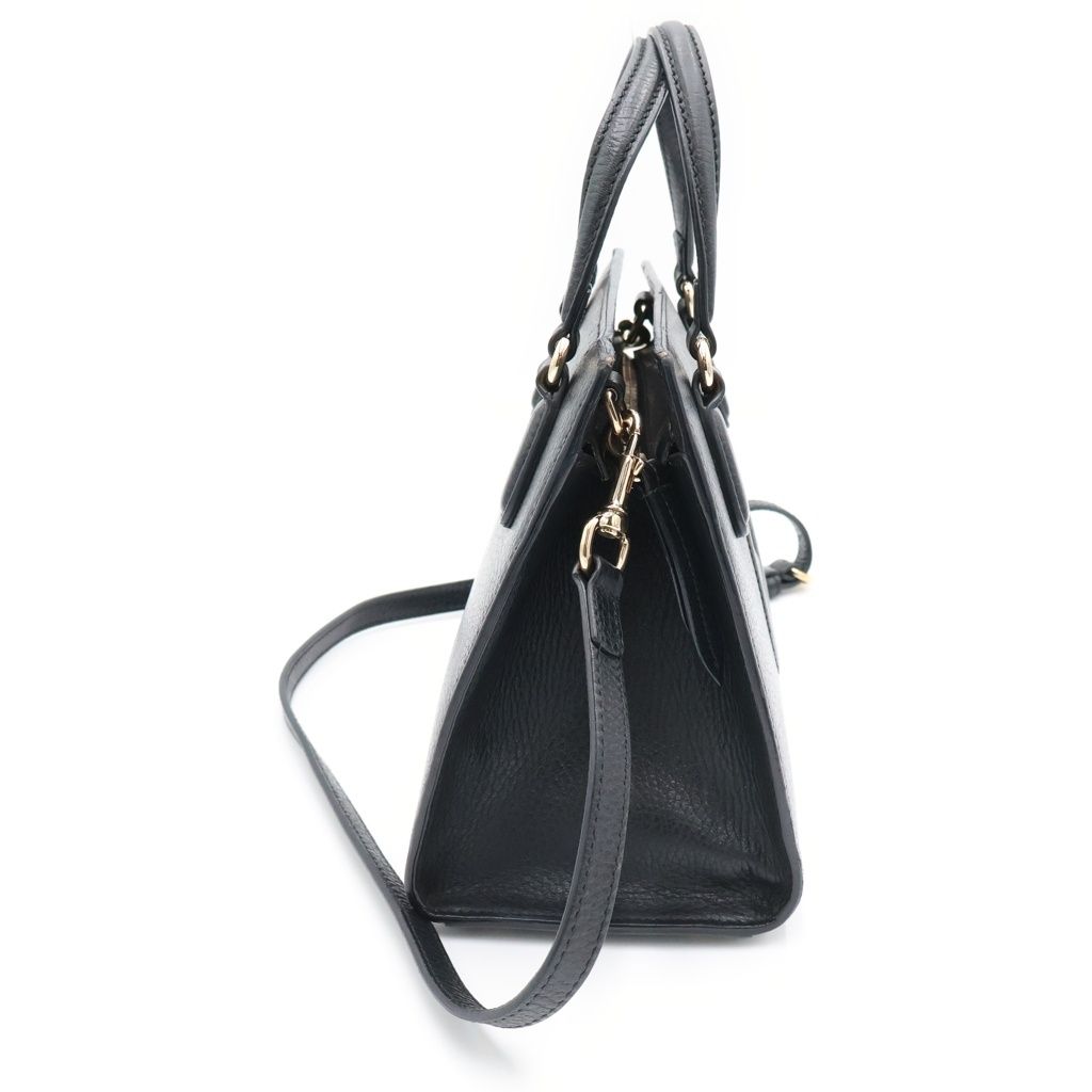 Gucci Soho 2-Way Shoulder Bag Black Leather Gold — view 3