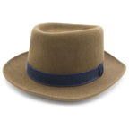 Hermes Logo Wool Felt Hat Olive