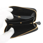 Hermes Coin Case Macaron Compact Black Gold Epsom Shoulder — view 4