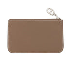Hermes Card Case Zip Azap Chaine D'ancre Etoupe Silver Color Wallet Set — view 3