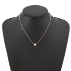 Hermes Necklace Mini Pop Lo Cover le White Brown Glace Pink Gold — view 4