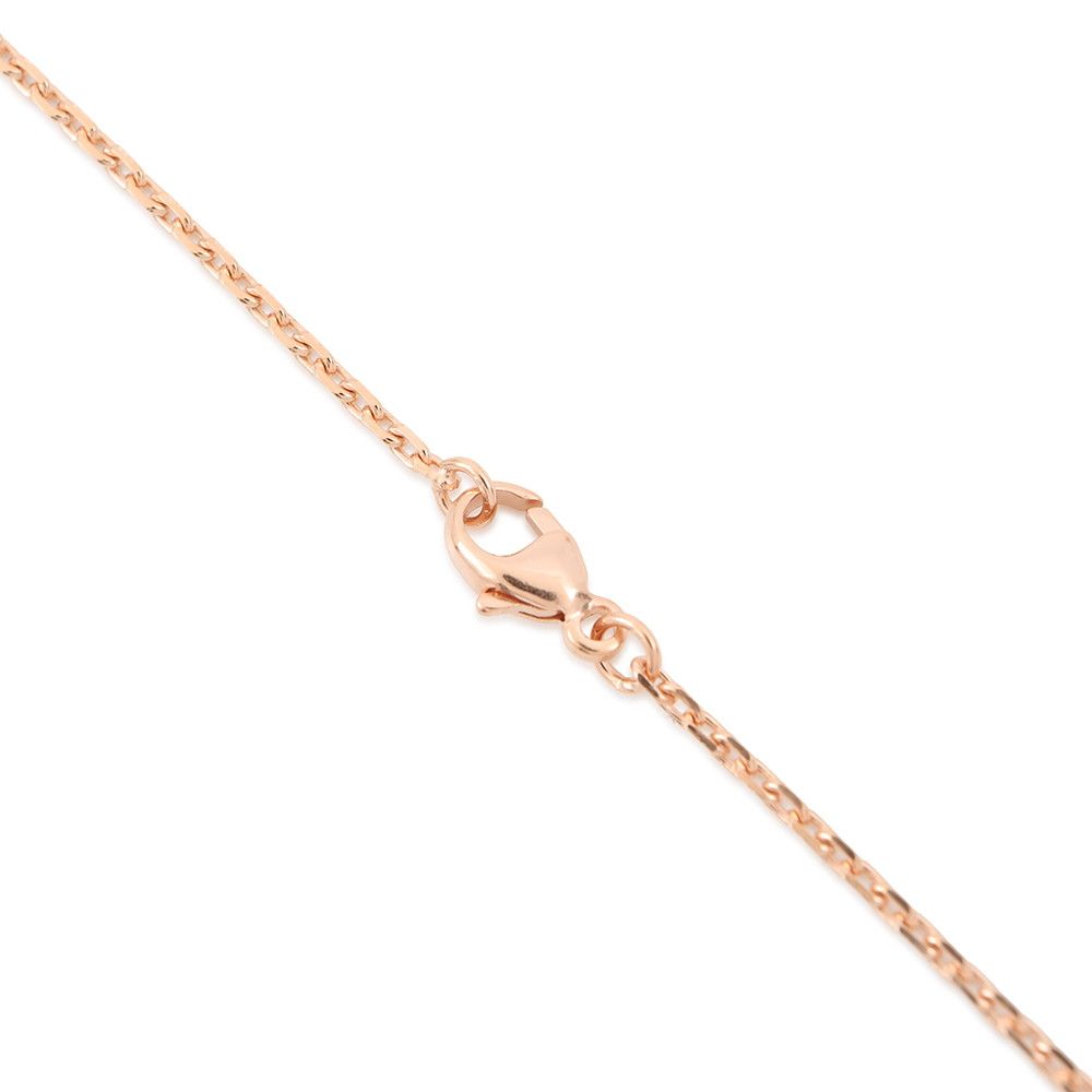 Hermes Necklace Mini Pop Lo Cover le White Brown Glace Pink Gold — view 5
