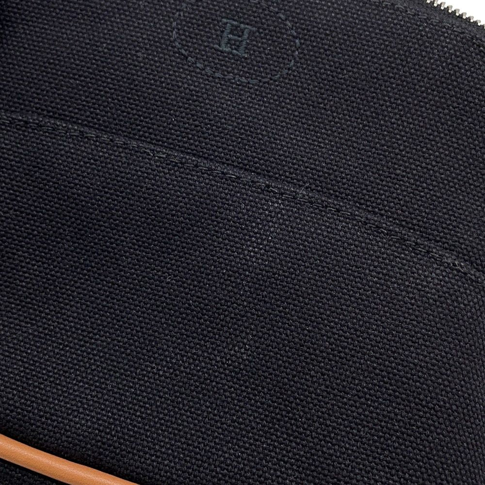 Hermes Pouch Bolide Mini Black Silver Cotton Case — view 5