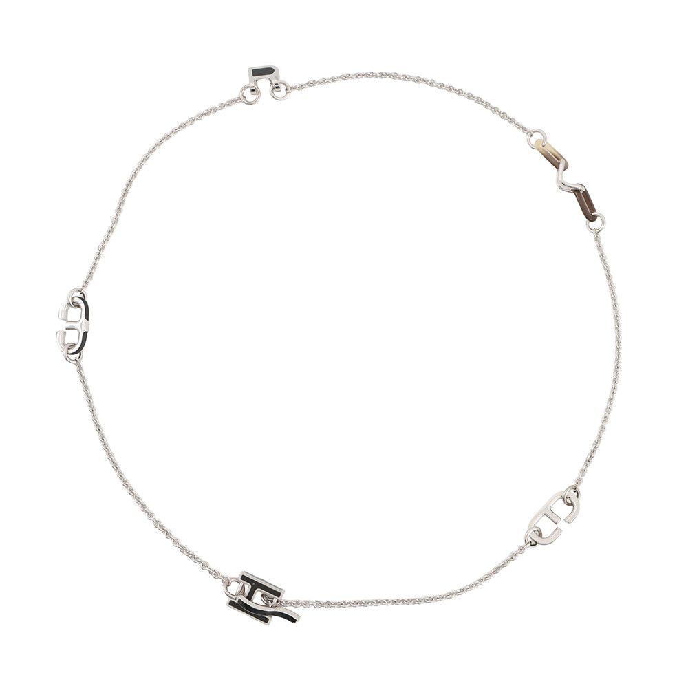 Hermes Necklace Alphabet Swift Buffalo Horn