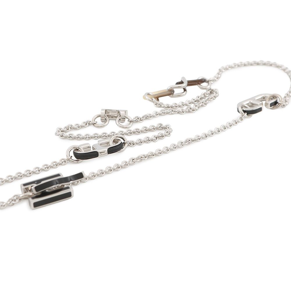 Hermes Necklace Alphabet Swift Buffalo Horn — view 2