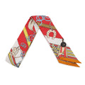 Hermes Scarf Twill Brides and Charm Et Gray Silk