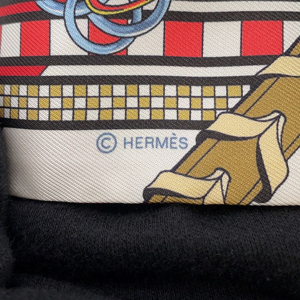 Hermes Scarf Twill Brides and Charm Et Gray Silk — view 6