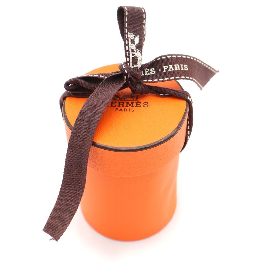 Hermes Twilly Kelly en Perles Silk Scarf Orange — view 6