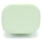 Chanel Quilted Vanity Lambskin Leather Chain Shoulder Bag Green Gold — view 4