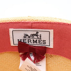 Hermes Trinidad Straw Hat Beige Bordeaux — view 7